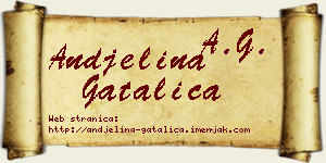 Andjelina Gatalica vizit kartica